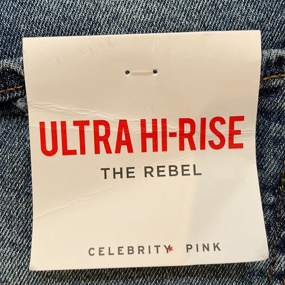 Celebrity Pink Woman’s junior Size 1 Blue Jeans Shorts Cut Offs NWT 99% cotton - Picture 4 of 10